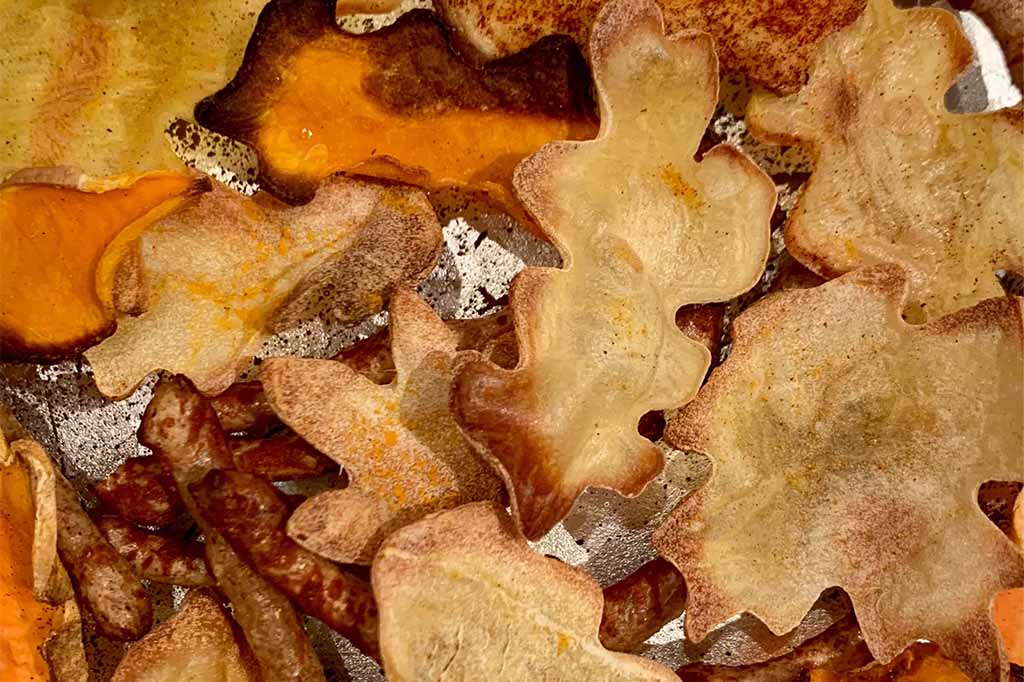 Homemade vegetable crisps ThreadBeardesign