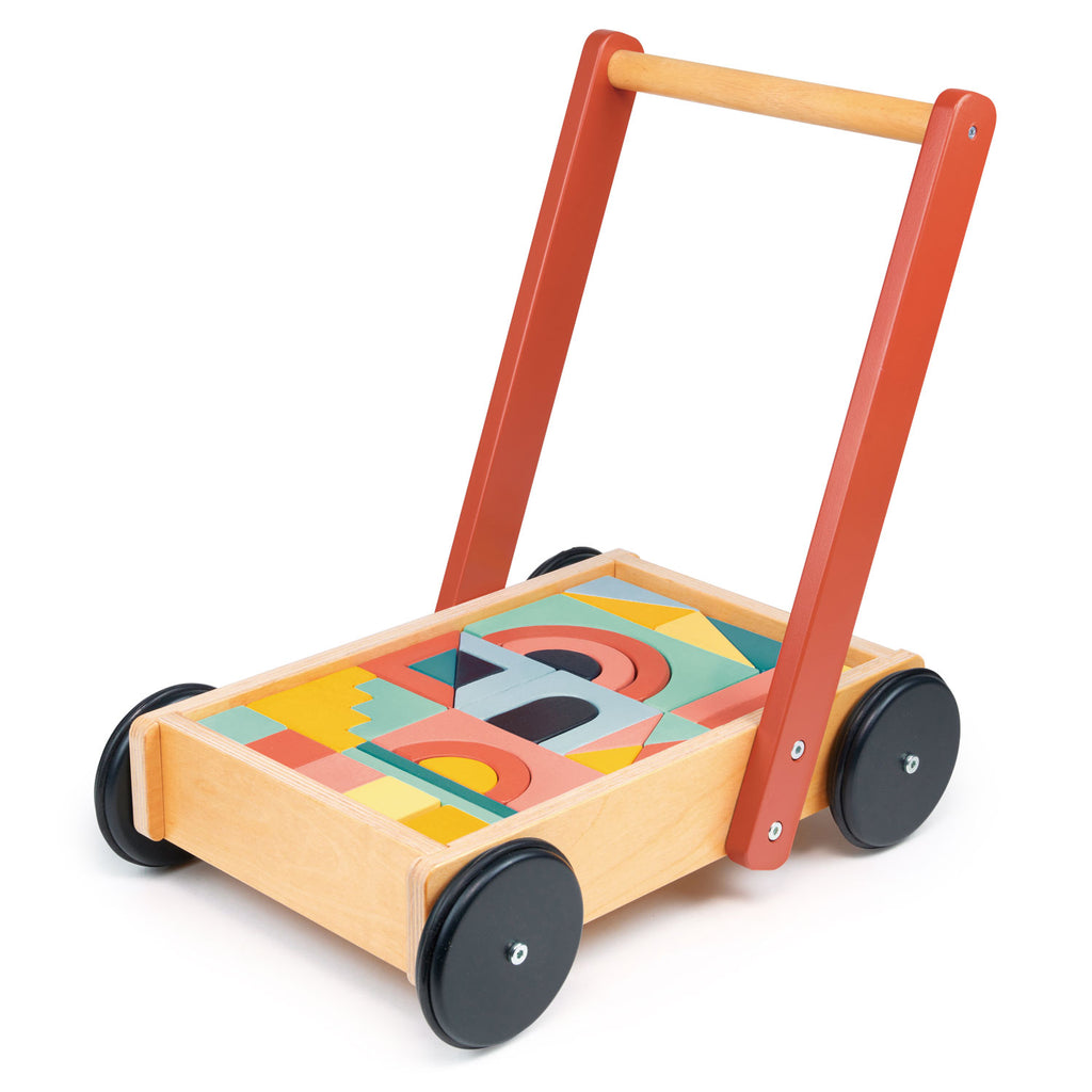 wooden Bambino Block Trolley by Mentari