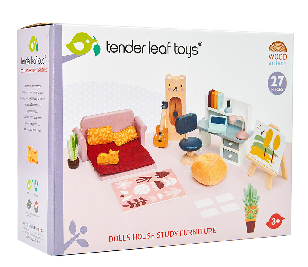 Tender Leaf Toys Wooden Dolls House Furniture set