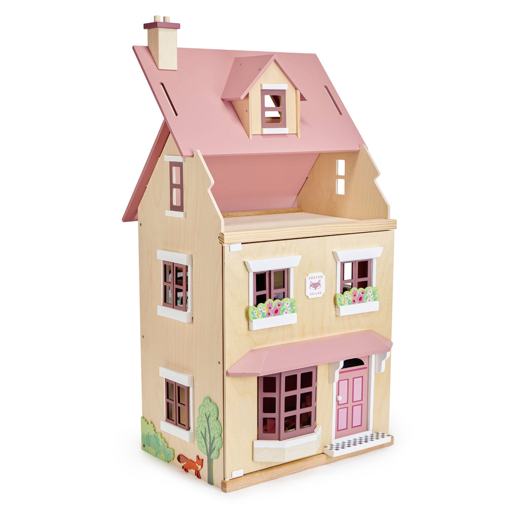 Tender Leaf Toys wooden dolls house with furniture