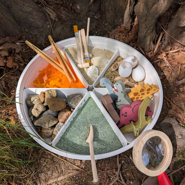Make a Dinosaur Sensory Play Tray