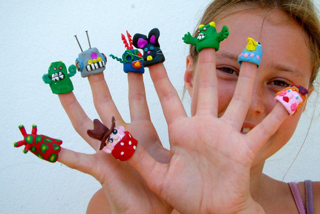 Fimo finger puppets
