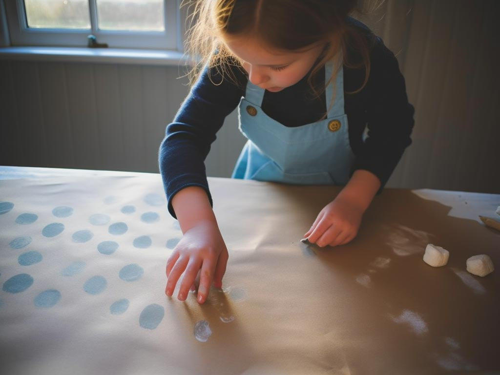 Homemade Christmas wrapping paper