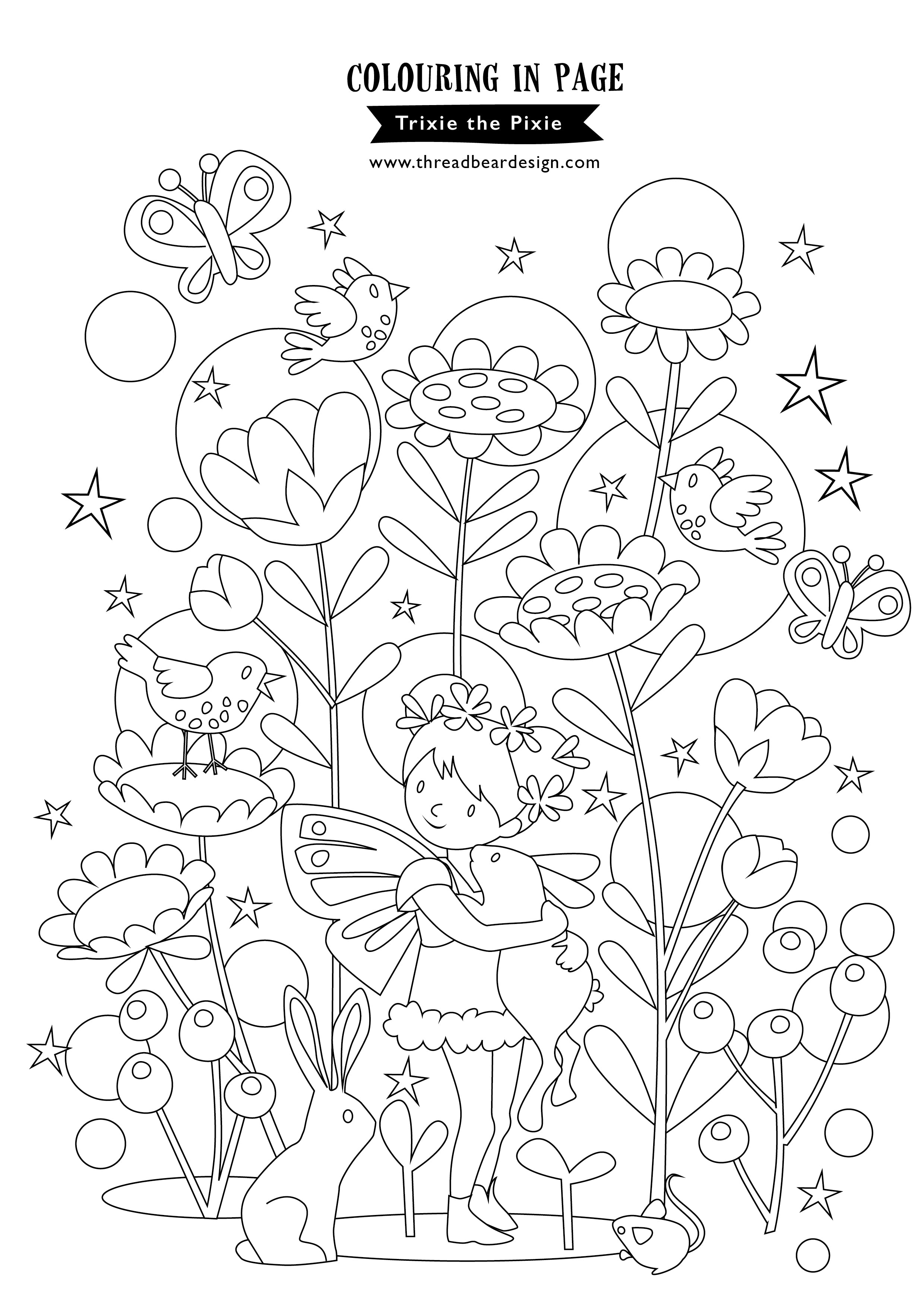 coloring pages pixies