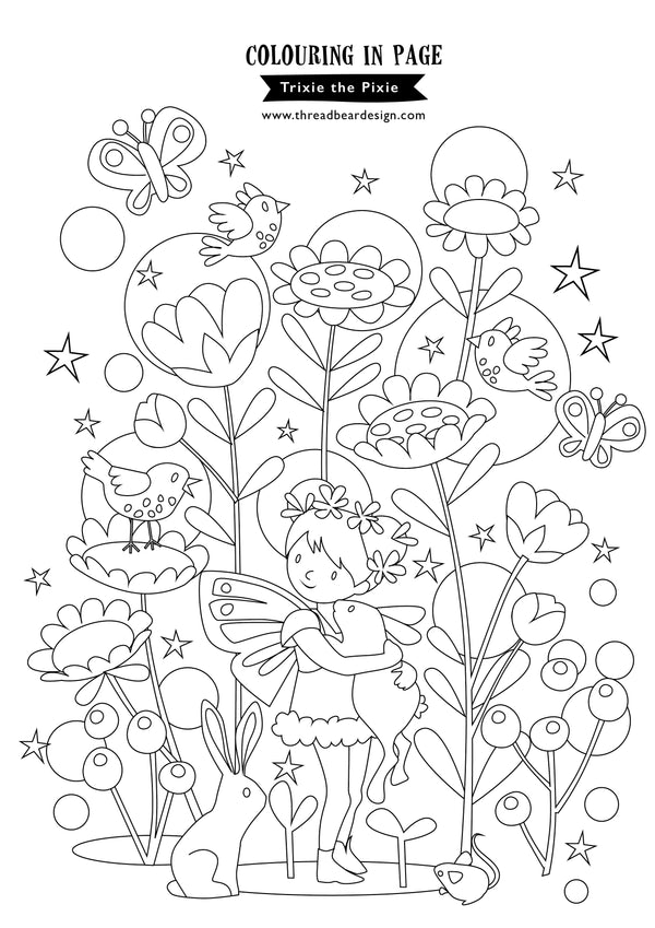 Coloring Trixy Trixie the Pixie colouring in page