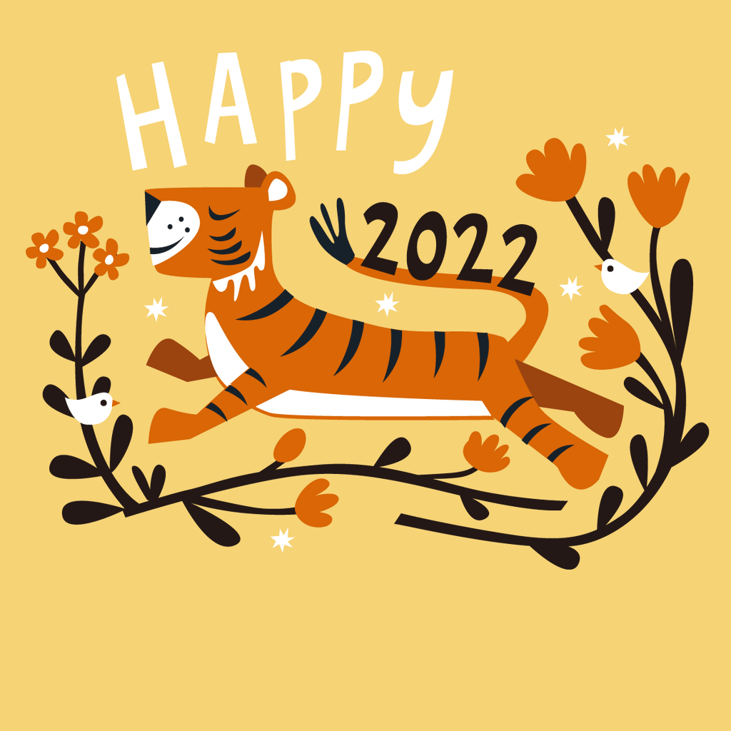 Create a lovely tiger card for Chinese New year