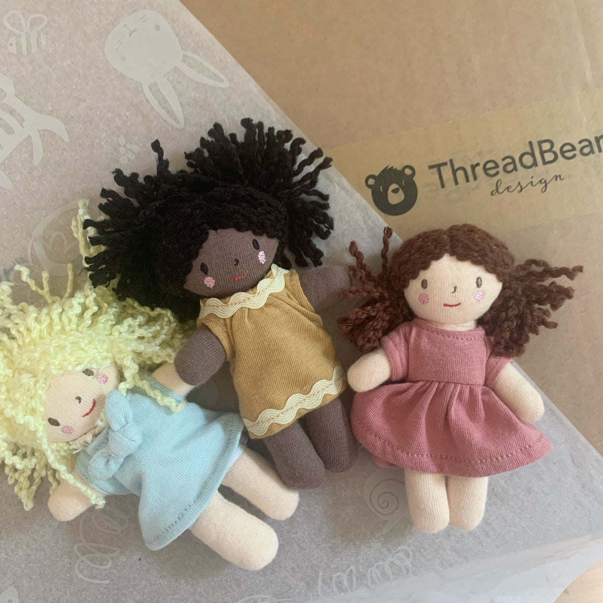 Mini rag dolls