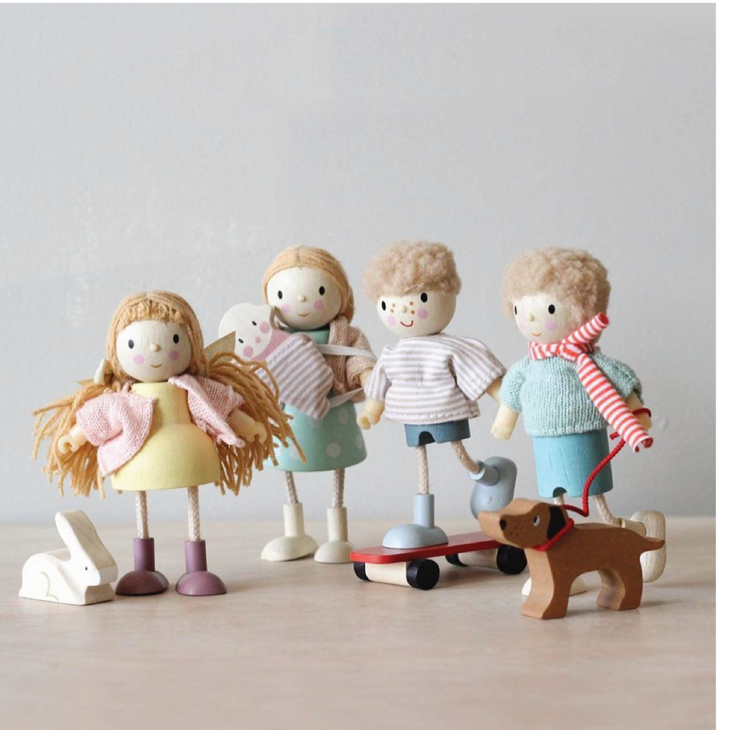 wooden dolls house dolls