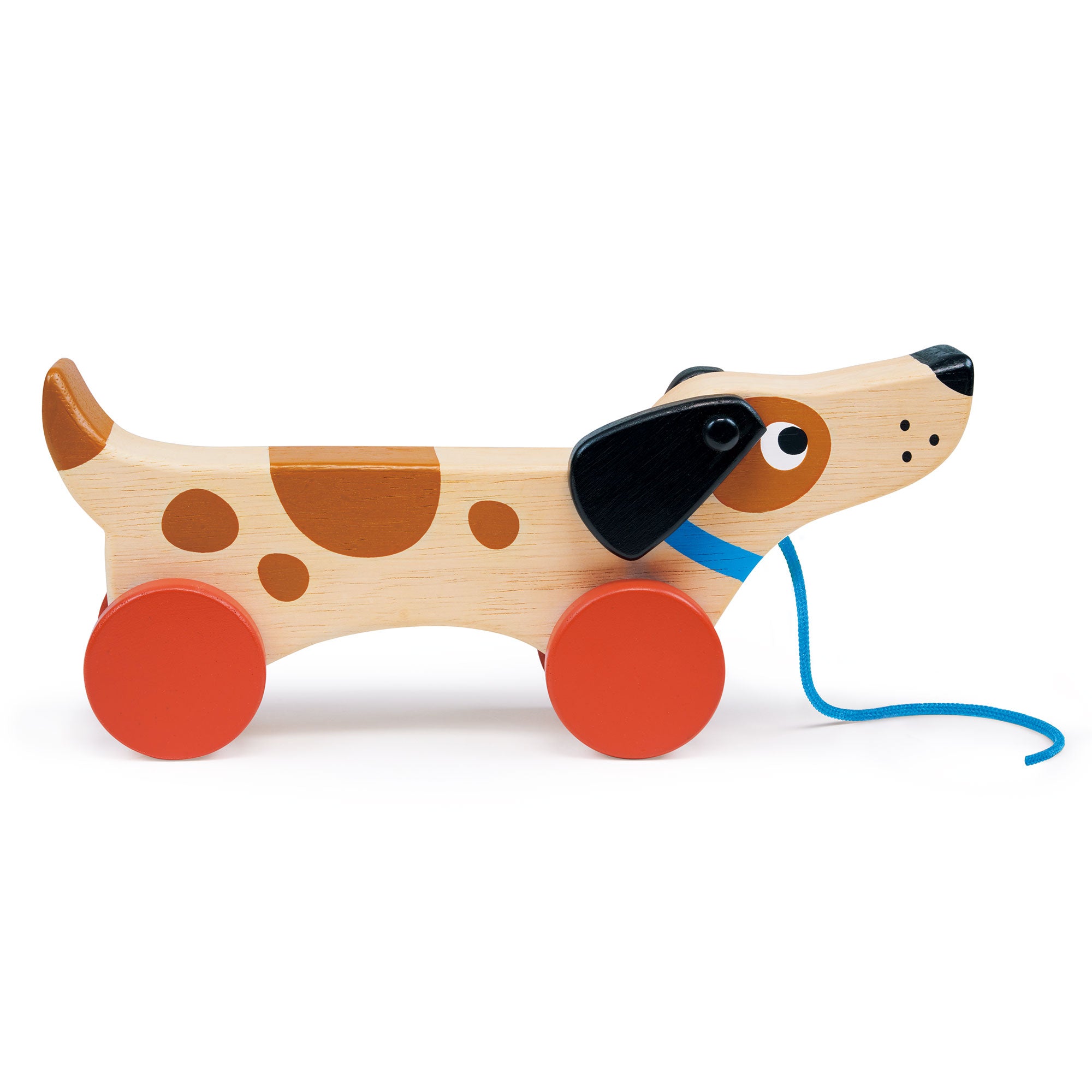 Puppy On Wheels | Mentari Toys | Wooden Pet Walk-Along Toy
