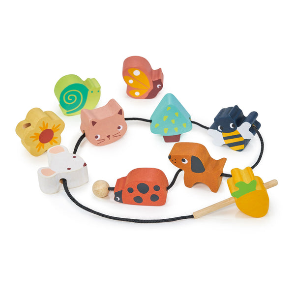 Mentari wooden Garden Threading Beads