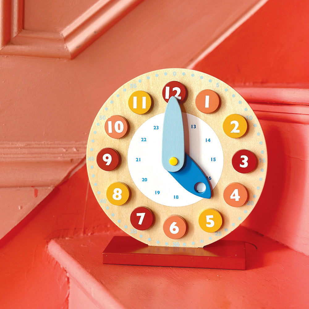 Clock Toy Design Teaching Clock | Mentari Toys | Wooden Educational Toys – ThreadBeardesign