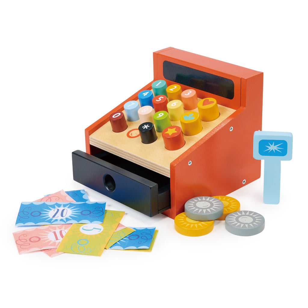 A till toy by Mentari, pay for your groceries.