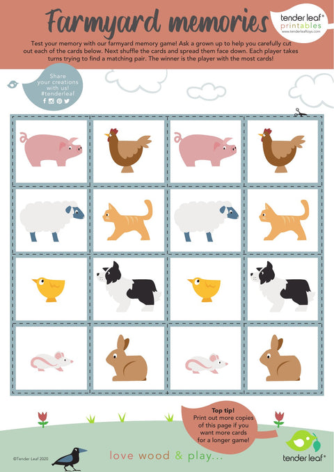 13 Farmyard Animals Shelf Set