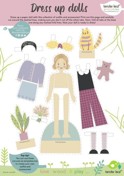 Ferne Wooden Doll