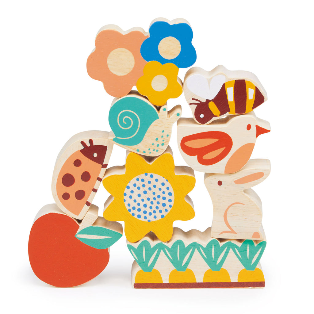 The Happy Stacking Garden toy by Mentari