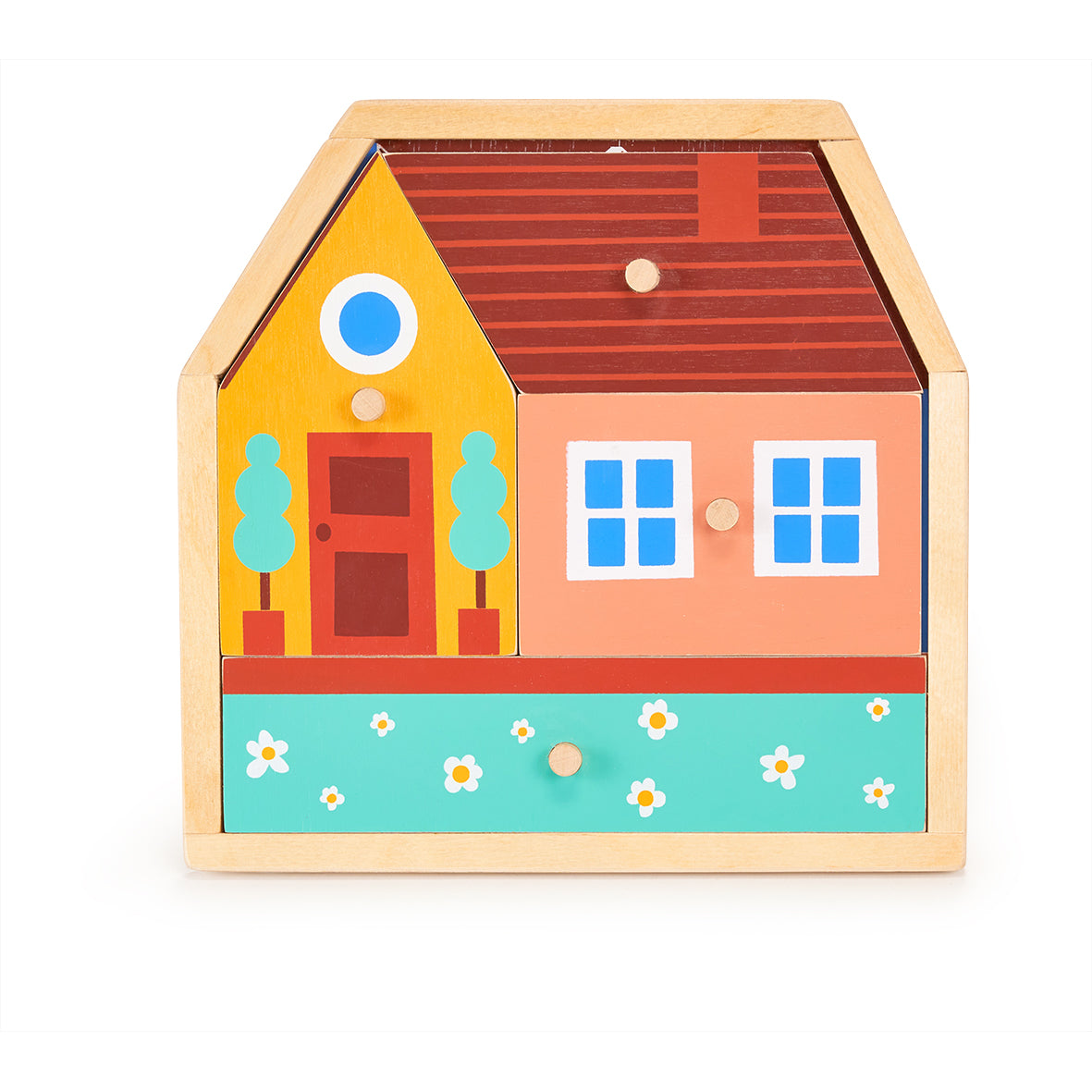 House Puzzle | Mentari Toys | Wooden Children's Puzzle