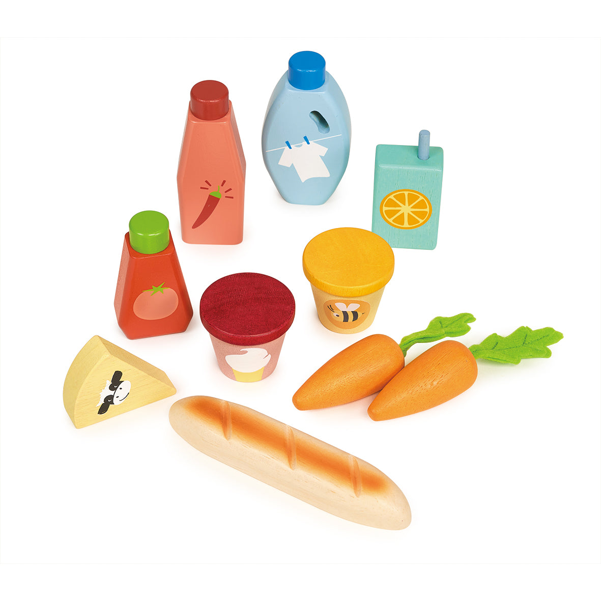 Bargain Grocery Bag Mentari Toys Wooden Play Food