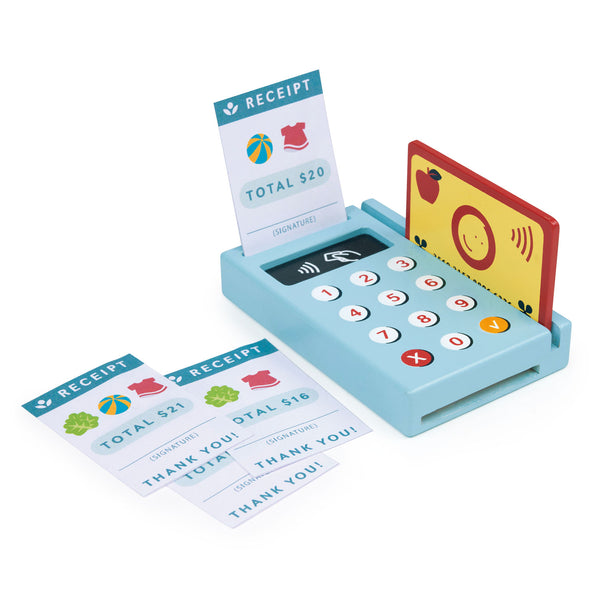 Mentari wooden toy card machine for role play shops