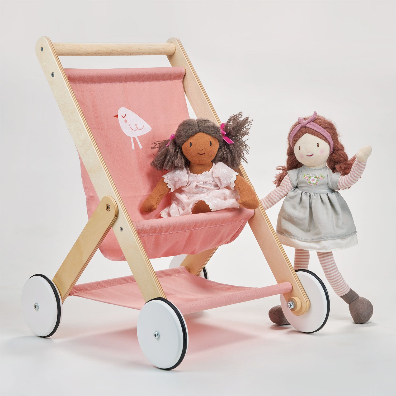 Baby Doll Stroller Mentari Toys Wooden Pretend Play