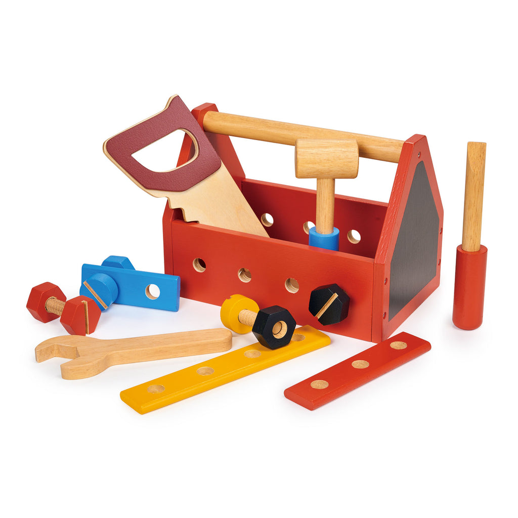 wooden mentari builders toolbox