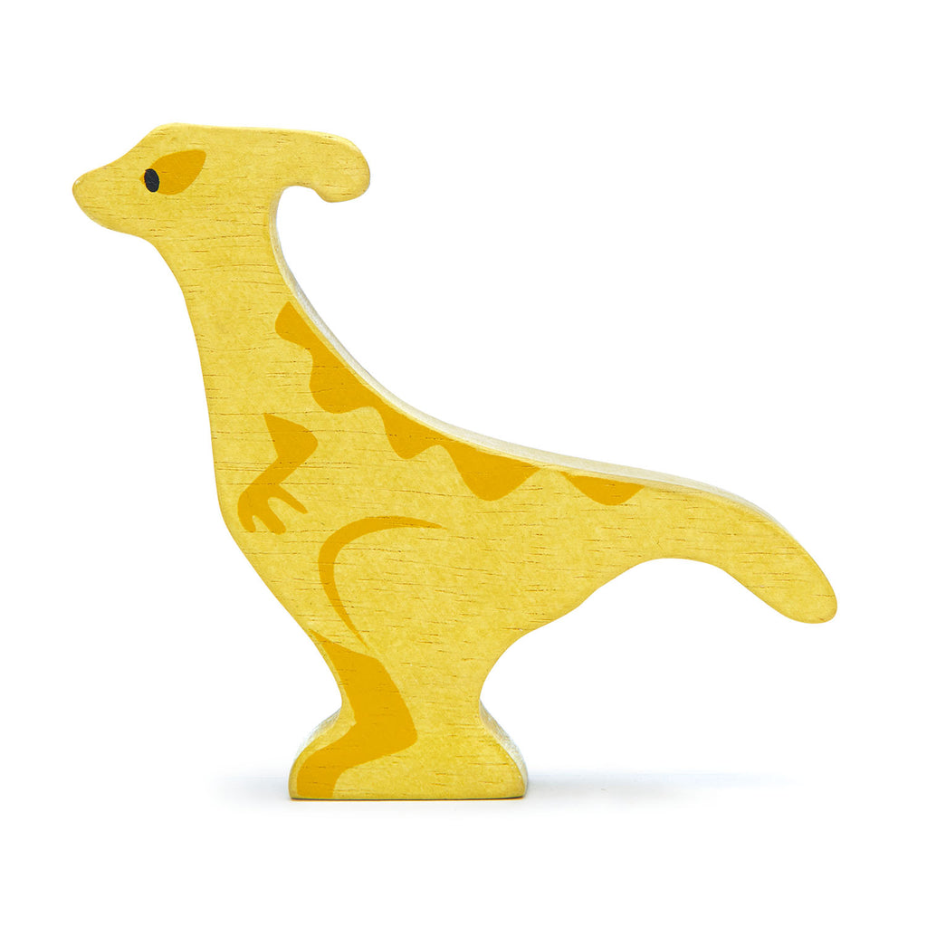 Tender Leaf wooden dinosaur toy in yellow