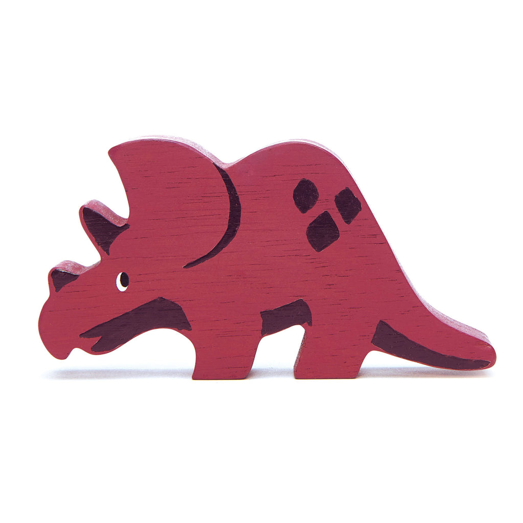 Tender Leaf wooden dinosaur toy in red