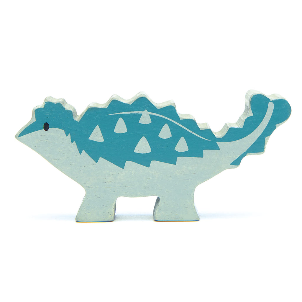 Tenderleaf wooden dinosaur animal toy in blue
