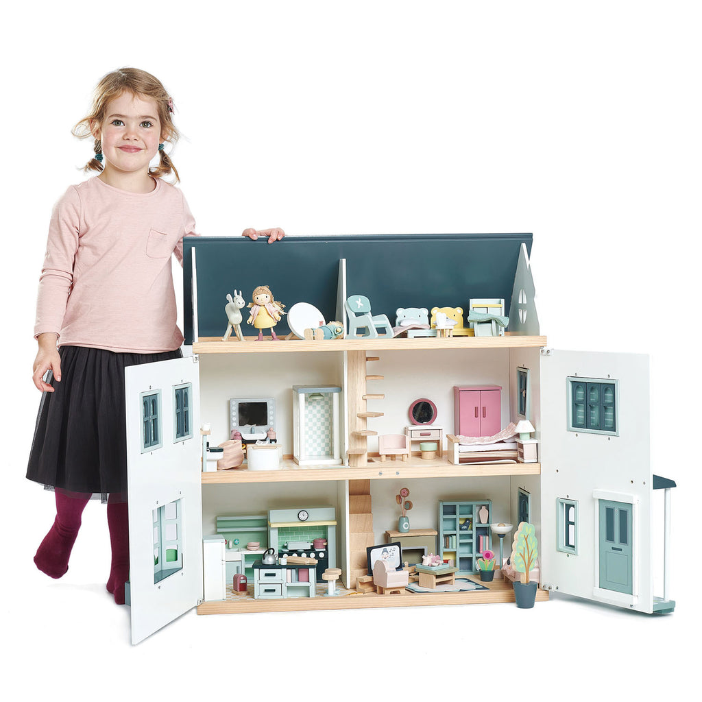  Tender Leaf Toys Wooden Dolls House Nursery Furniture set