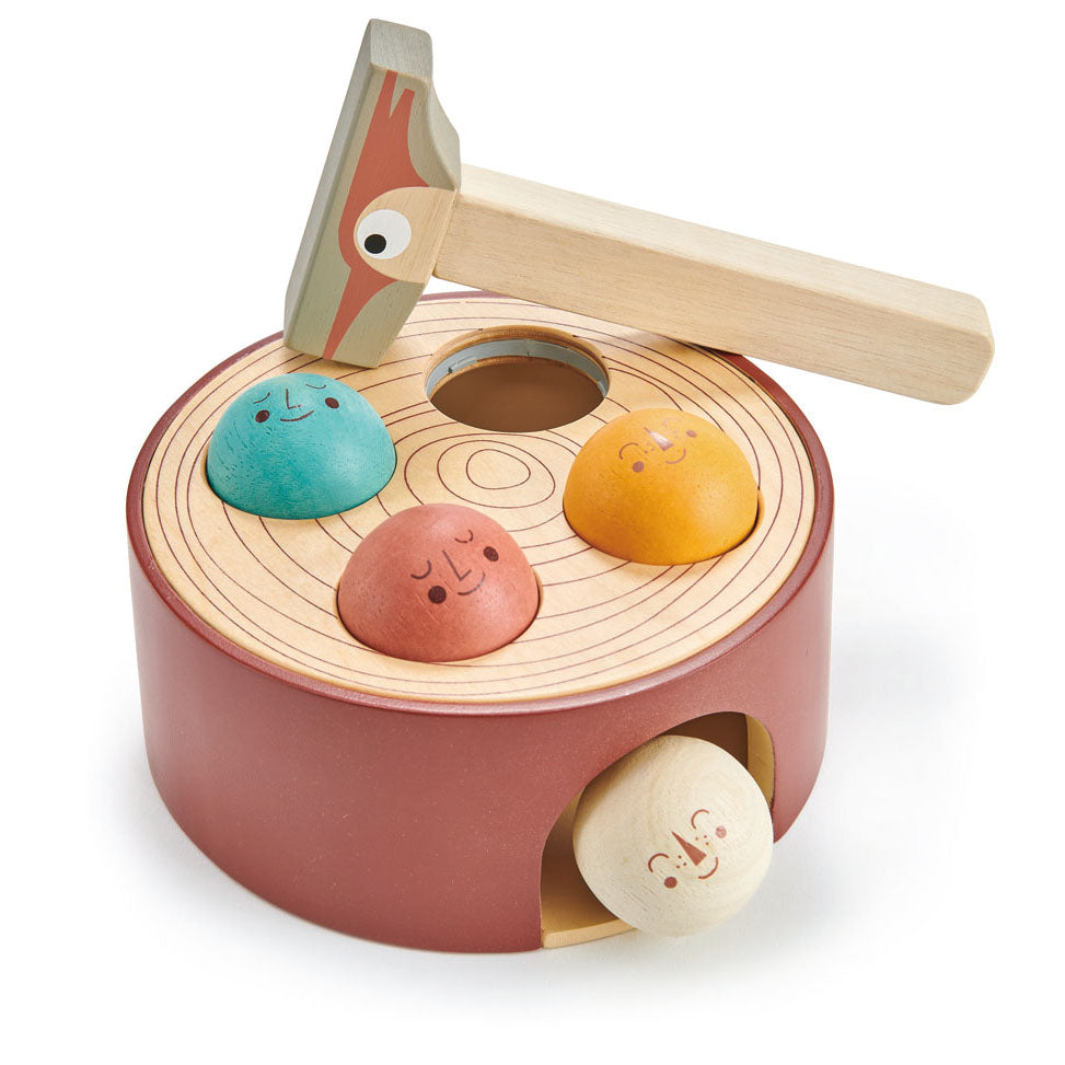 Woodpecker Game Tenderleaf Toys Wooden Ball Hammer Toy For