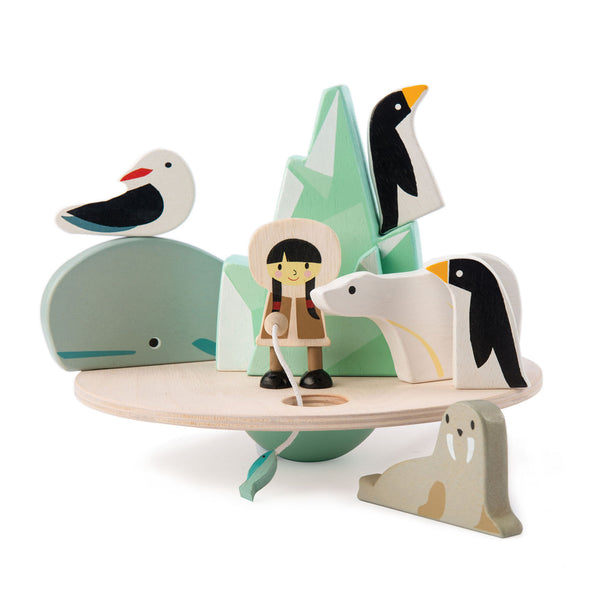Tender Leaf Toys Balancing Polar Circle wooden balancing game