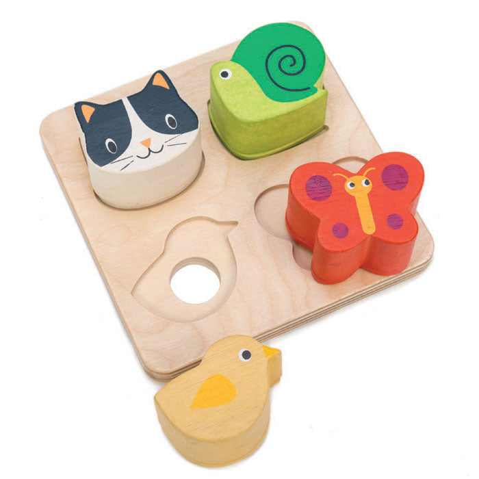 Tender Leaf wooden Touch Sensory Tray for toddlers in multi colour