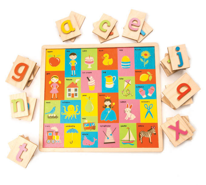 Tender Leaf Toys wooden letter puzzle made from beautiful quality plywood