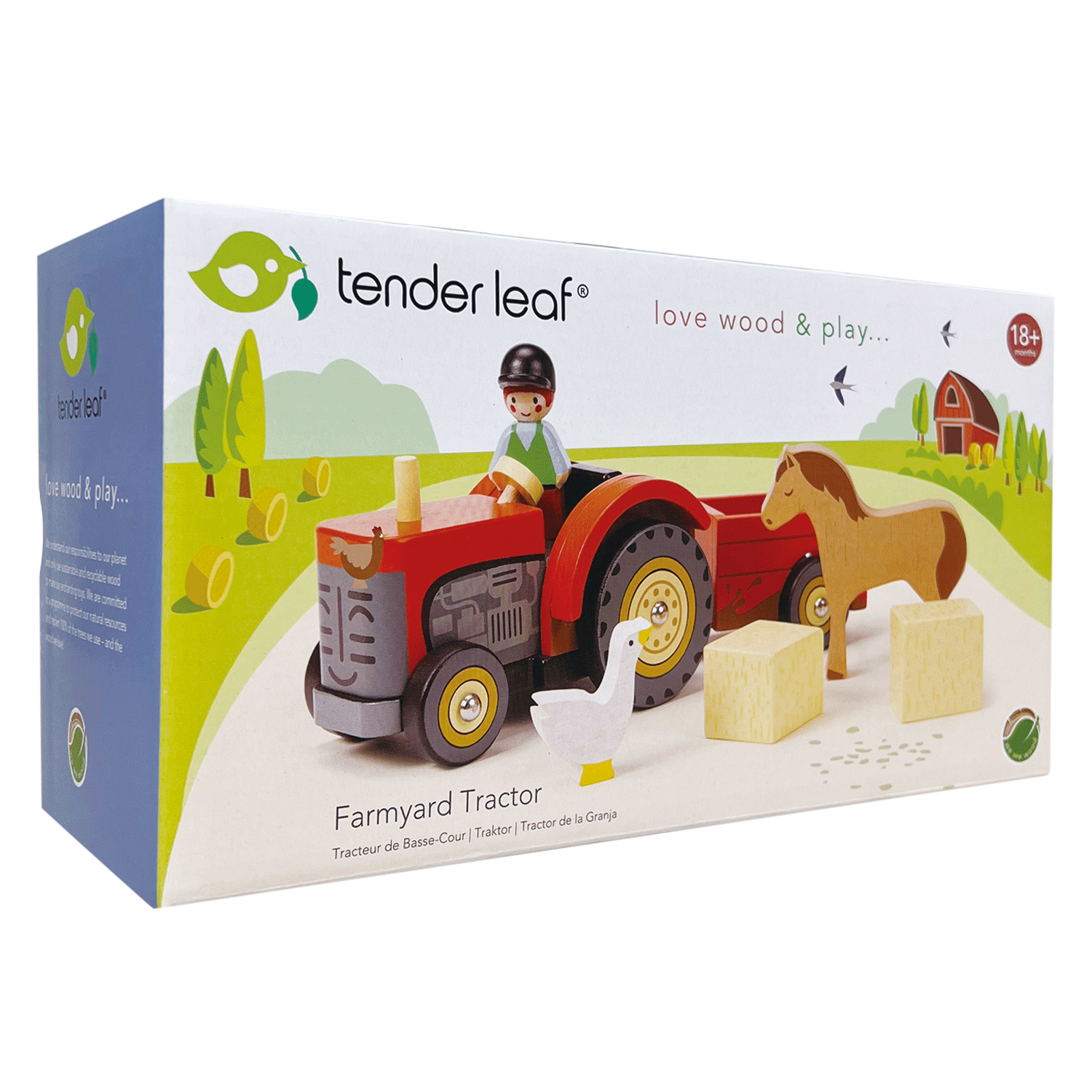 Tender Leaf Toys Farmyard Tractor