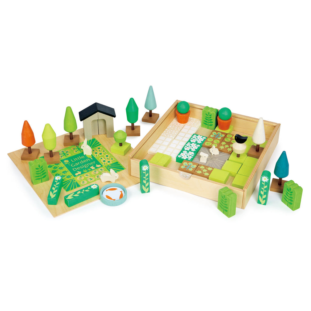 wooden open ended plastic-free garden toy for children