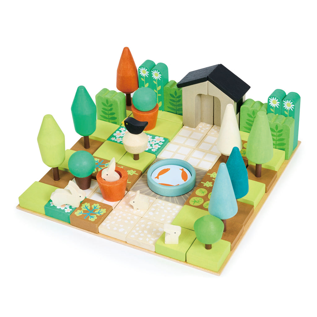 wooden open ended plastic-free garden toy for children