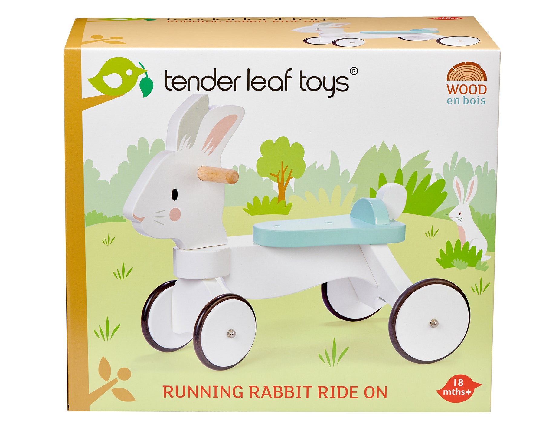 Tender Leaf Toys | Wooden Rabbit Ride On